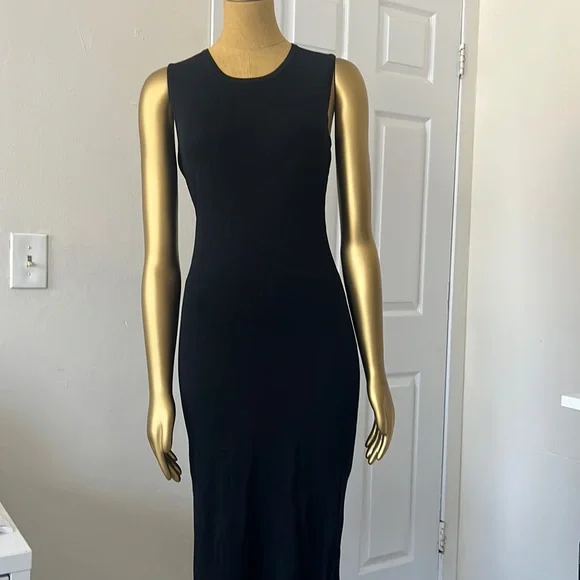 Finity Dresses | Finity Preowned Ladies Black Midi Dress, Size S | Color: Black | Size: S | Rebeccauwaifo72'S Closet